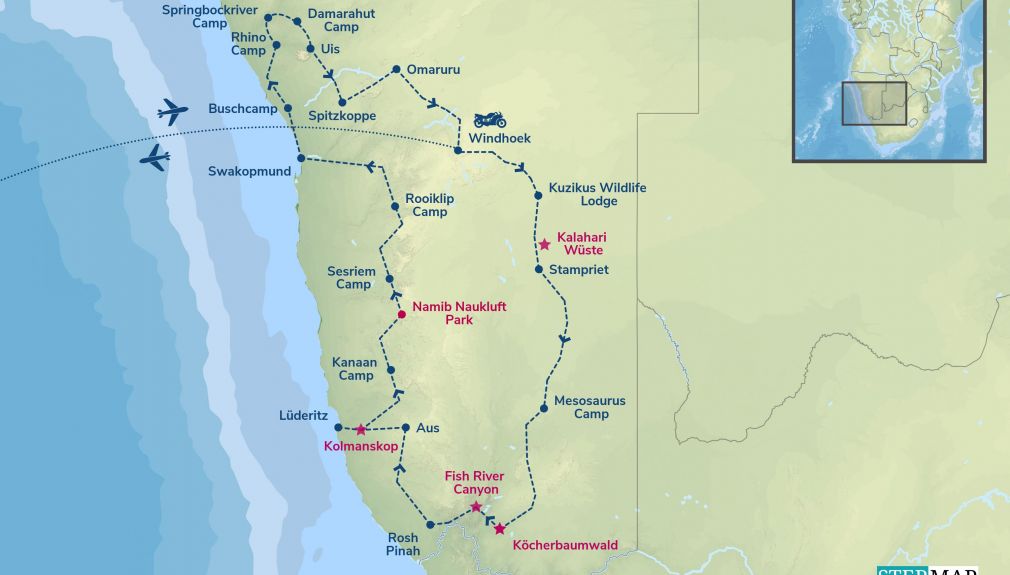 namibia, afrika, motorrad, motorradreisen, touren, gruppenreise, rundfahrten, enduro, preiswert, günstig, Khomas,Erongo, Spitzkoppe, Brandberg,Damaraland, Swakopmund, Lüderitz, Aus, namib, Fish River, 